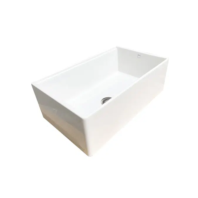 Memo Harper Single Bowl Butler Sink 760mm Fireclay White