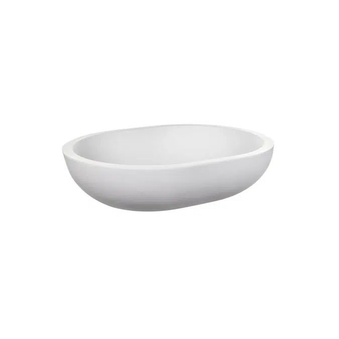 Omvivo Villa Oval Above Counter Basin 550 White Haven