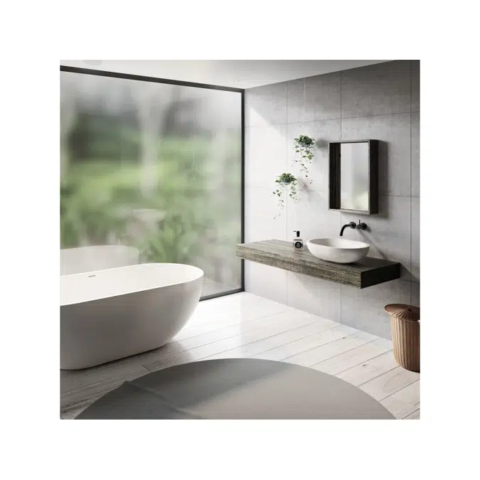 Omvivo Villa Oval Above Counter Basin 550 White Haven