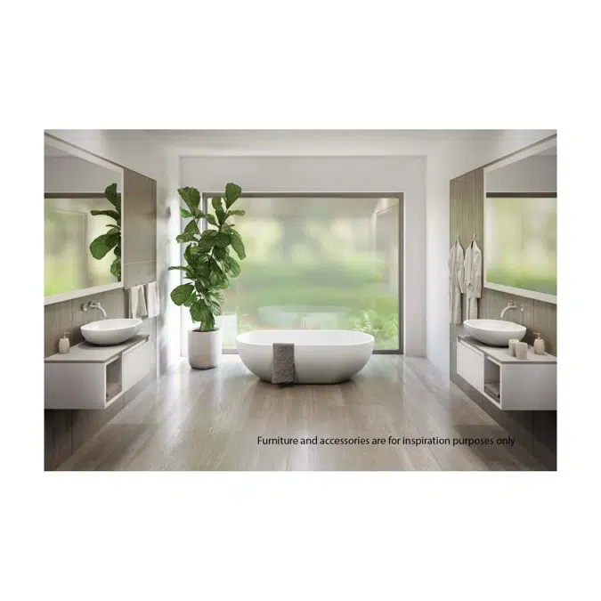 Omvivo Villa Oval Above Counter Basin 550 White Haven