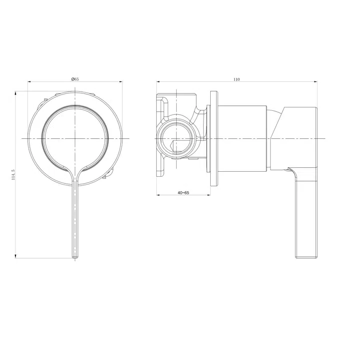 Mizu Stream Shower Mixer Tap Brushed Nickel