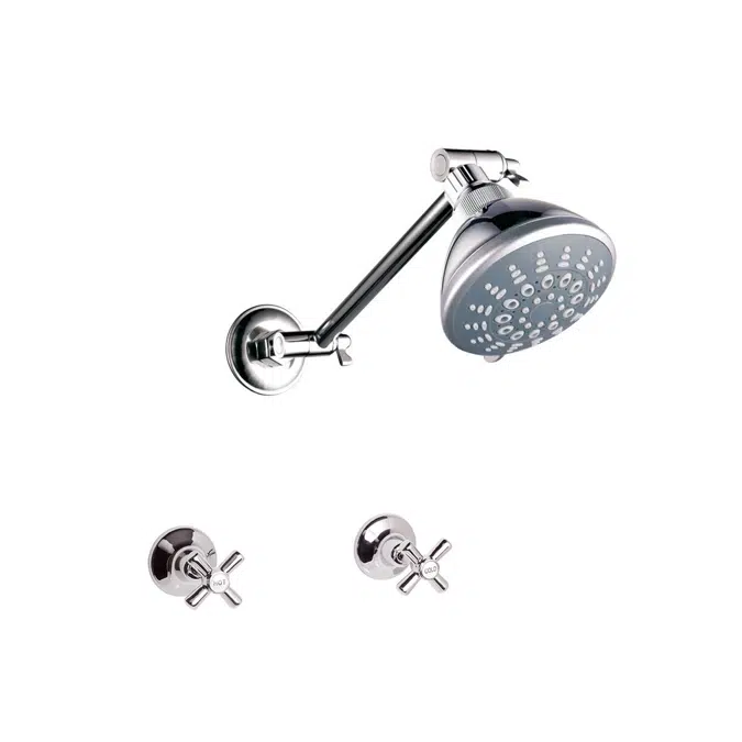 Posh Bristol Deluxe Shower Set Chrome (3 Star)