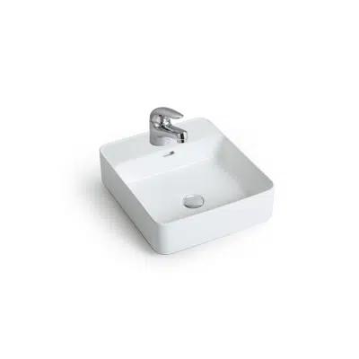 kuva kohteelle Posh Domaine Counter Overflow Basin 1 Taphole White