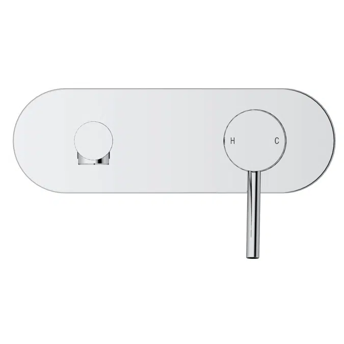 Mizu Drift MK2 Wall Basin Mixer Tap Set Chrome (4 Star)
