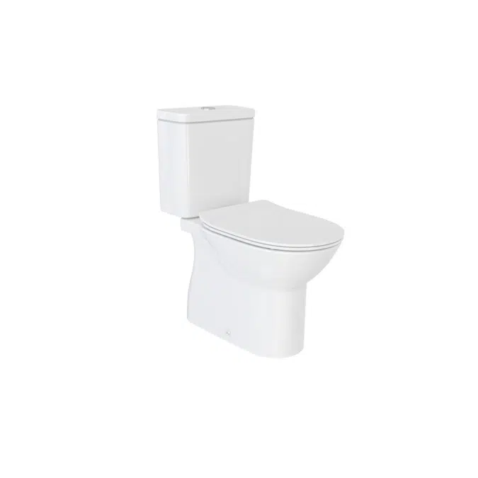 Roca Debba Rimless Close Coupled S Trap Bottom Inlet Toilet Suite (4 Star)