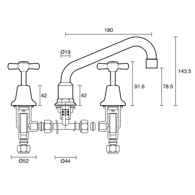 BIM objects - Free download! Posh Bristol Hob Sink Set Adjustable White ...