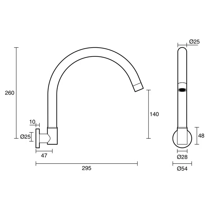 BIM objects - Free download! Sussex Scala Wall Spa Outlet Curved ...