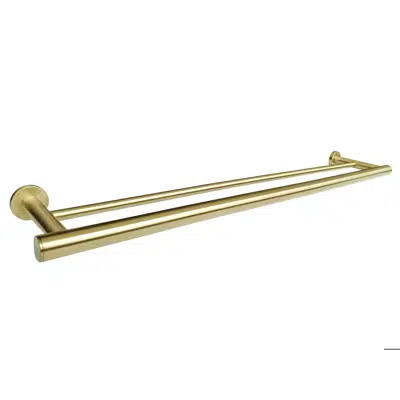 Image for Mizu Drift Double Towel Rail 700mm Brushed Brass