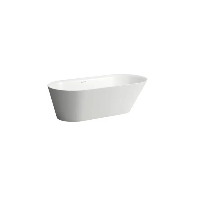 LAUFEN Kartell Freestanding Bath with Overflow 1715 x 815 Sentec White