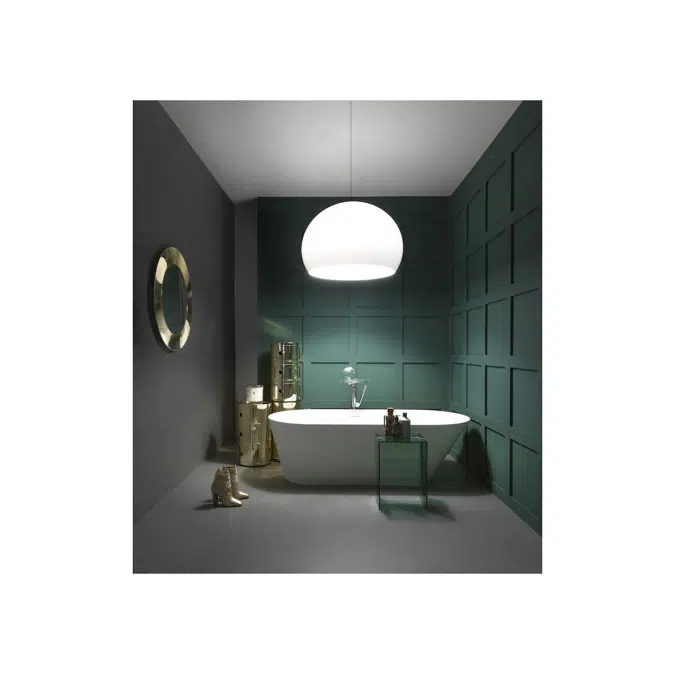 LAUFEN Kartell Freestanding Bath with Overflow 1715 x 815 Sentec White