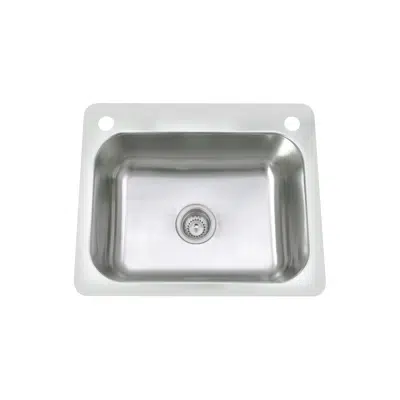 kuva kohteelle Posh Domaine Trough 45L with Bypass 2 Taphole Stainless Steel