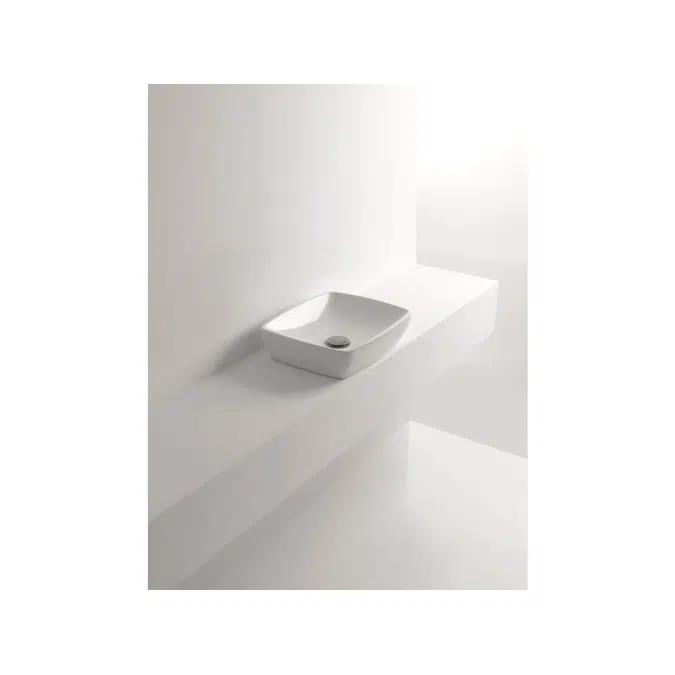 AXA H10 Rectangle Counter Basin 400 x 320mm White