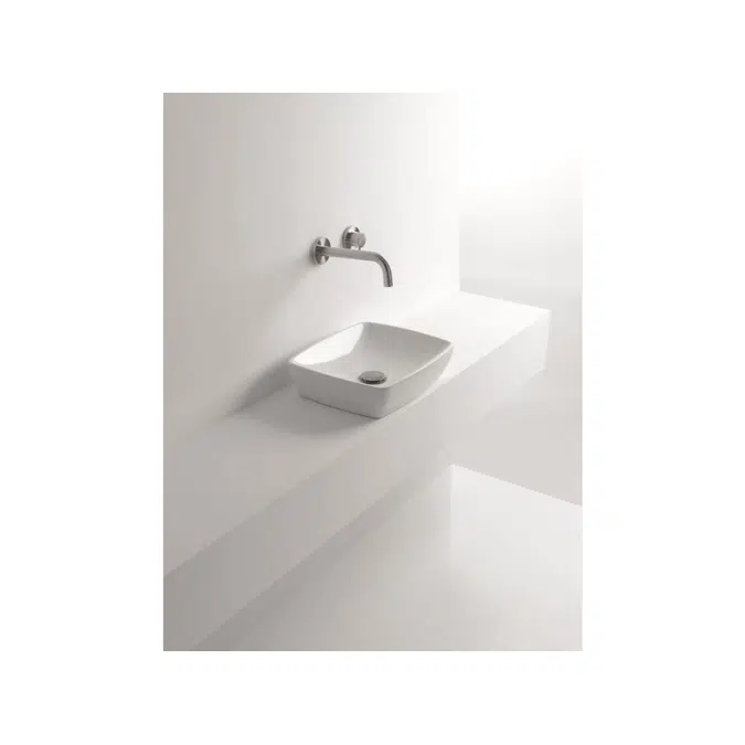 AXA H10 Rectangle Counter Basin 400 x 320mm White