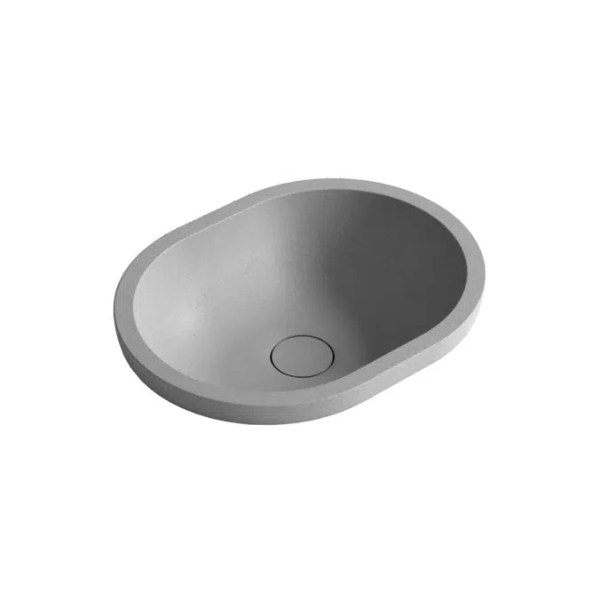 Omvivo Villa Oval Semi Inset Basin 485 Cove Grey