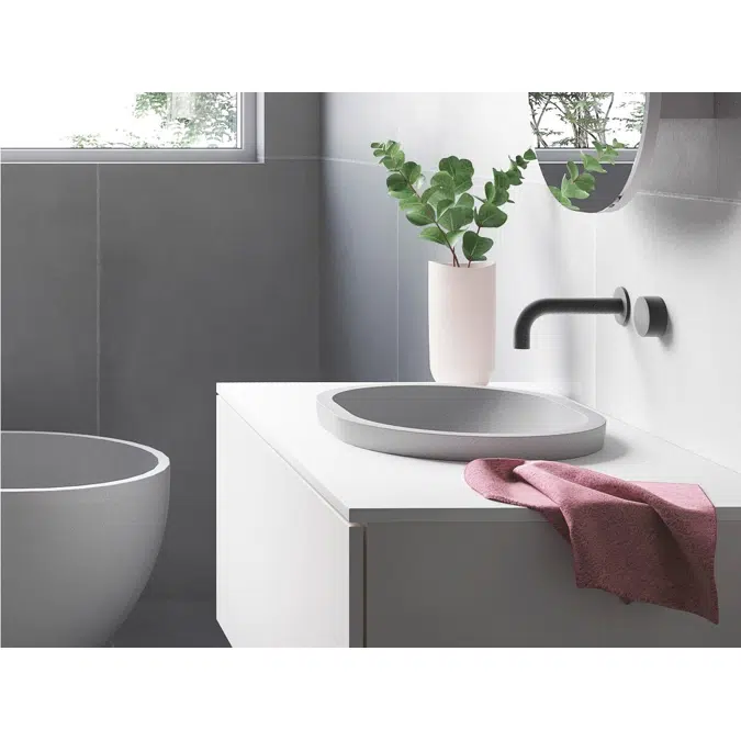 Omvivo Villa Oval Semi Inset Basin 485 Cove Grey