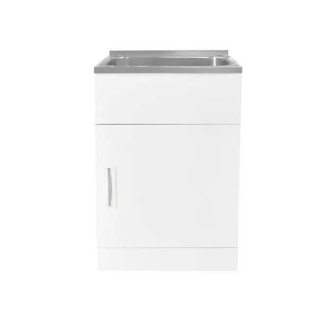 Posh Domaine Trough & Cabinet 45L with Bypass 2 Taphole Stainless Steel
