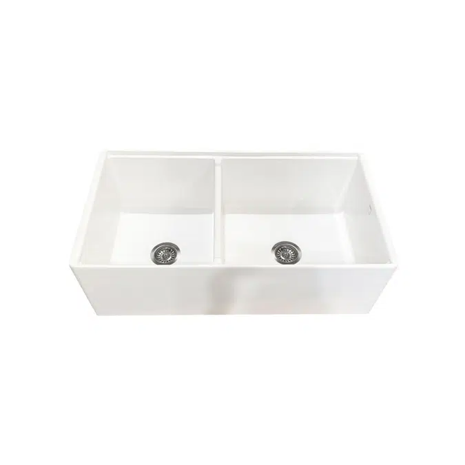 Memo Harper 1 3/4 Butler Sink Fireclay White