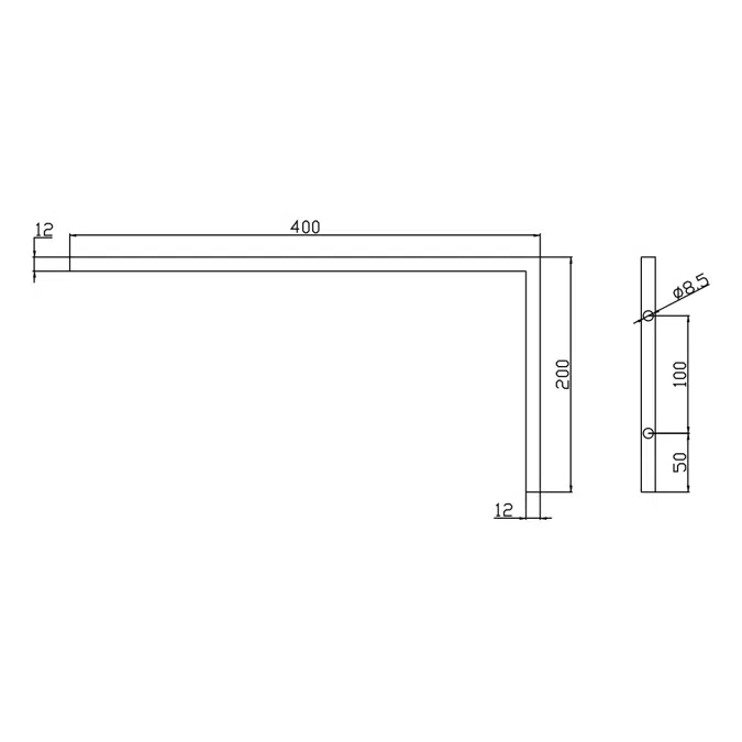 Wolfen Wall Hand Basin 500x420mm with Brackets Right Hand 1 Taphole Stainless Steel