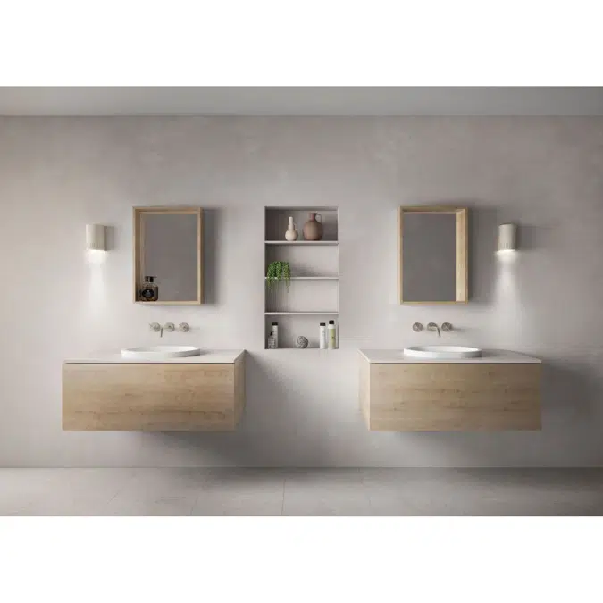 Omvivo Villa Oval Semi Inset Basin 485 White Haven