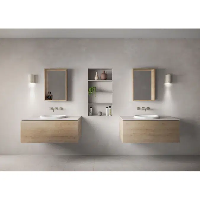 Omvivo Villa Oval Semi Inset Basin 485 White Haven