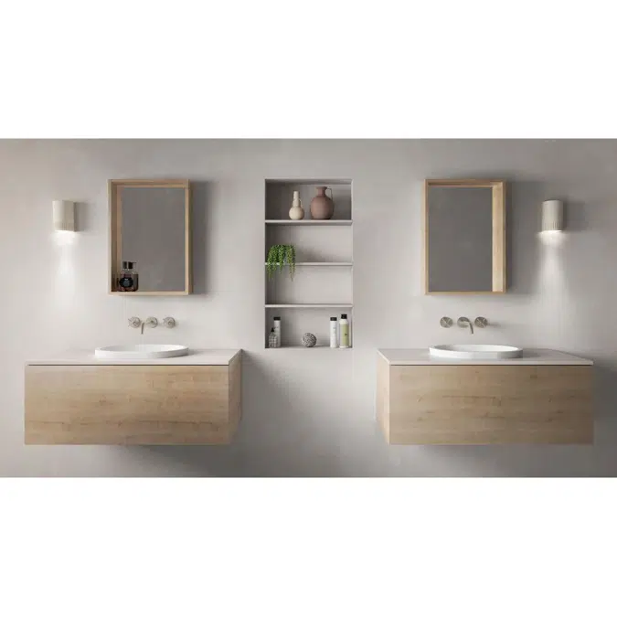 Omvivo Villa Oval Semi Inset Basin 485 White Haven