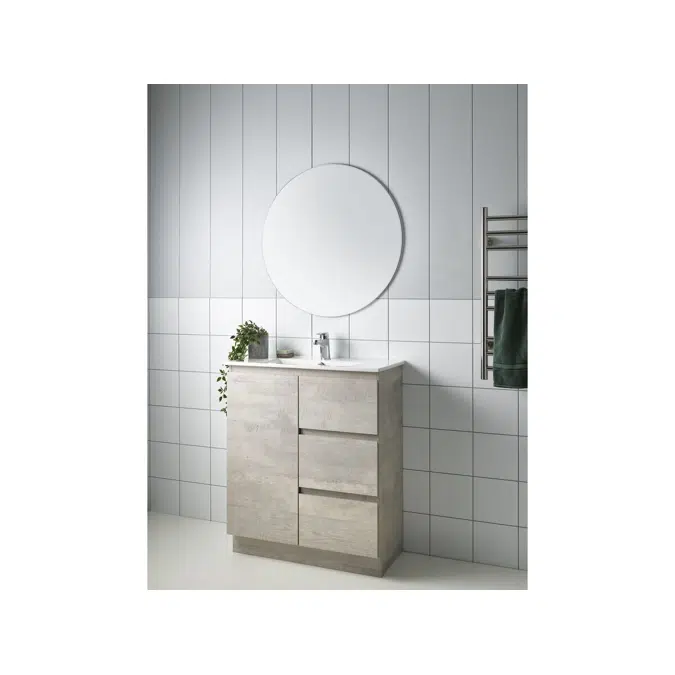 Posh Domaine 750mm x 750mm Round Mirror Polished Edge