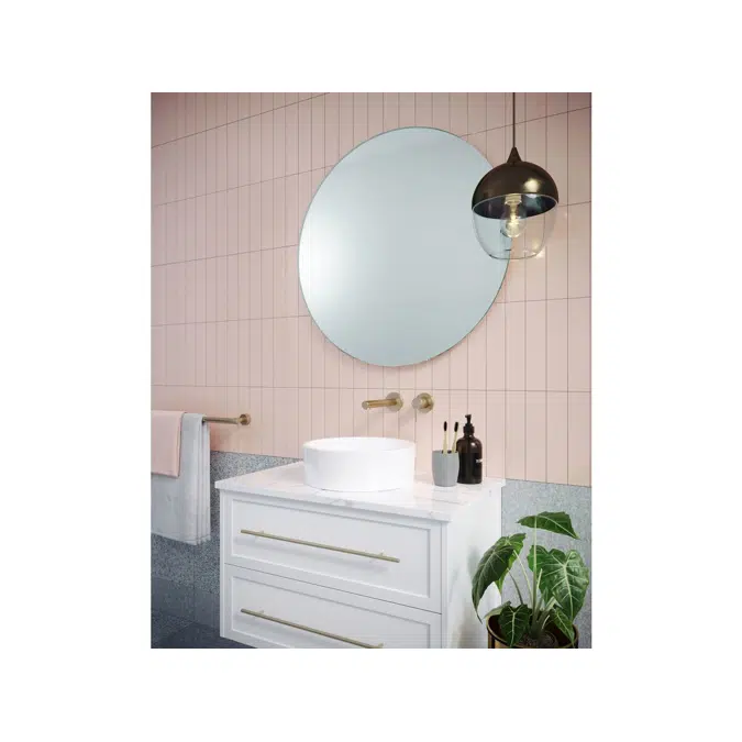 Posh Domaine 750mm x 750mm Round Mirror Polished Edge