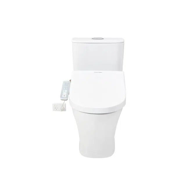 American Standard Signature Hygiene Rim Close Coupled Back to Wall Bottom Inlet Toilet Suite with SpaLet E-Bidet Seat (4 Star)