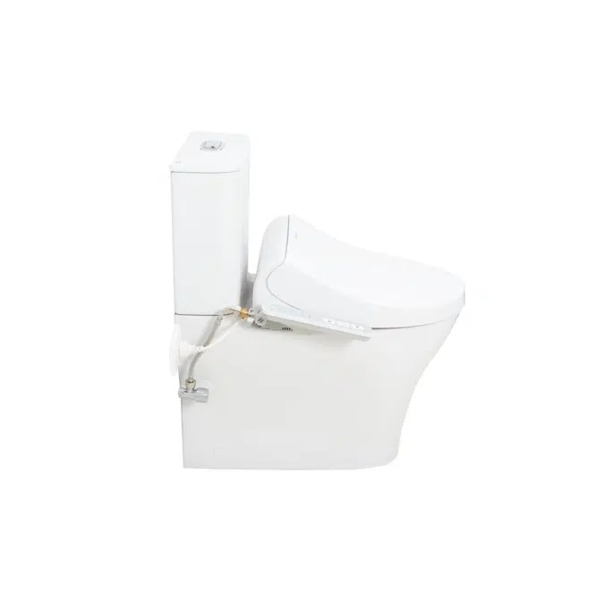 American Standard Signature Hygiene Rim Close Coupled Back to Wall Bottom Inlet Toilet Suite with SpaLet E-Bidet Seat (4 Star)