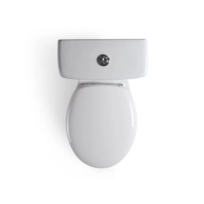 Posh Solus Square Close Coupled Toilet Suite P Trap with Soft Close Quick Release Seat White / Chrome New (4 Star)