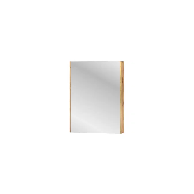 Kado Arc Shaving Cabinet 600W X 800H X 130D Single Door - Solid Timber Sides