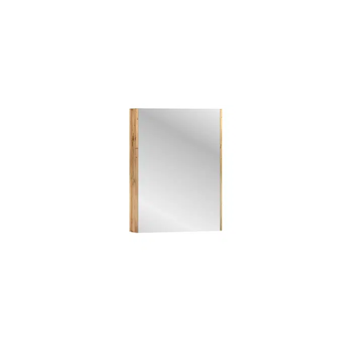 Kado Arc Shaving Cabinet 600W X 800H X 130D Single Door - Solid Timber Sides