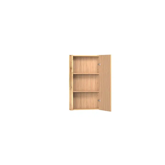 Kado Arc Shaving Cabinet 600W X 800H X 130D Single Door - Solid Timber Sides