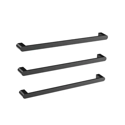 Mizu Soothe Heated Towel Rail 630mm (Triple Pack) Matte Black图像