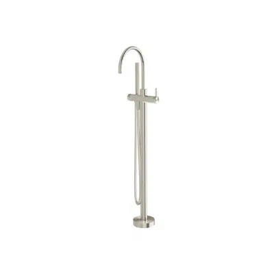 Image for Milli Etch Floor Mounted Bath Mixer with Handshower Brushed Nickel