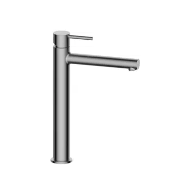Mizu Drift Extended Basin Mixer Tap Straight Spout Brushed Gunmetal (6 Star) Lead Free 이미지