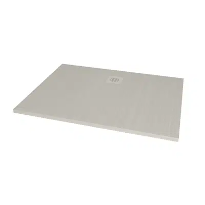 Image for Roca Cyprus Stonex Shower Floor 1200mm x 900mm Cemento with Matching Waste