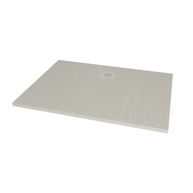 Roca Cyprus Stonex Shower Floor 1200mm x 900mm Cemento with Matching Waste