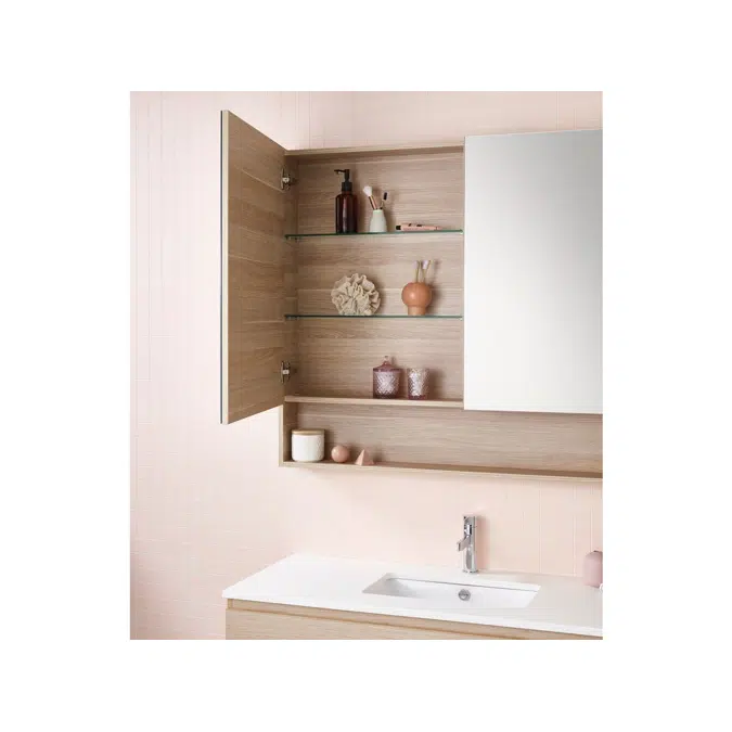 BIM objects - Free download! Posh Domaine Plus 900mm x 1000mm Shaving ...