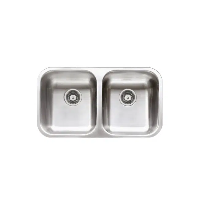 Posh Solus MK3 Double Bowl Undermount Sink, No Taphole, Stainless Steel