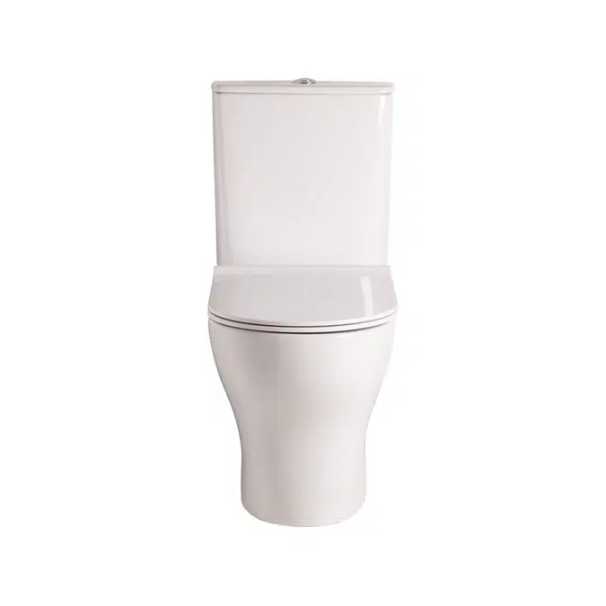 American Standard Cygnet Square Hygiene Rimless Close Coupled Back To Wall Back Inlet Toilet Suite White (4 Star)