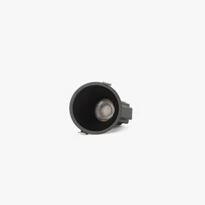 imagem para TULIPA Black recessed downlight asymmetric 7W 36° 2700K CRI90 triac