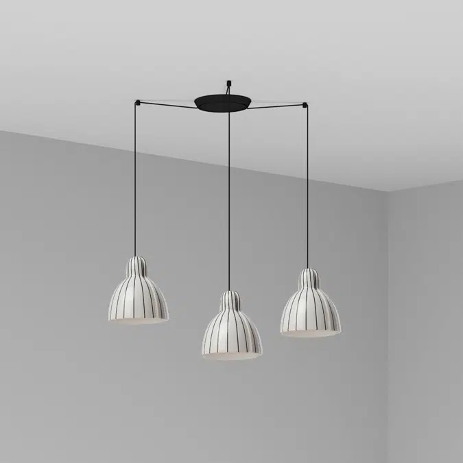 VENICE 200 3L stripes pendant lamp