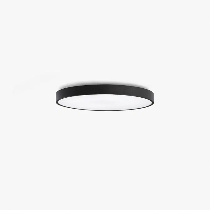 DOMIO black surface Ø600 43W opal 4000K CRI80 Casambi