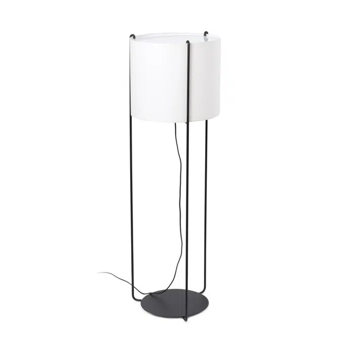 DRUM Lampadaire noire/beige