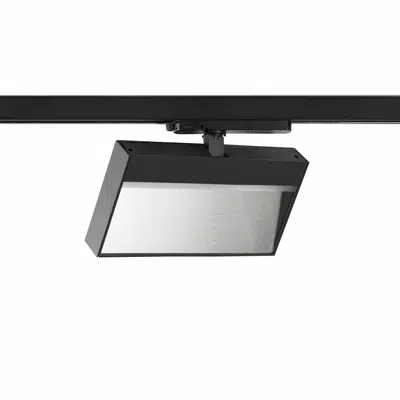 imagen para BLIT 300 es un proyector carril de color negro, con una temperatura de color de 2700K, un CRI90 y una potencia de 33W. Este proyector de carril crea un efecto de luz uniforme, perfecto para iluminar paredes.