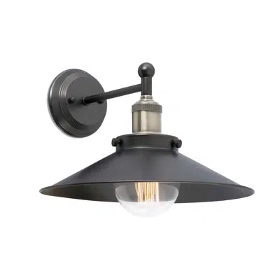 Image for MARLIN Black wall lamp