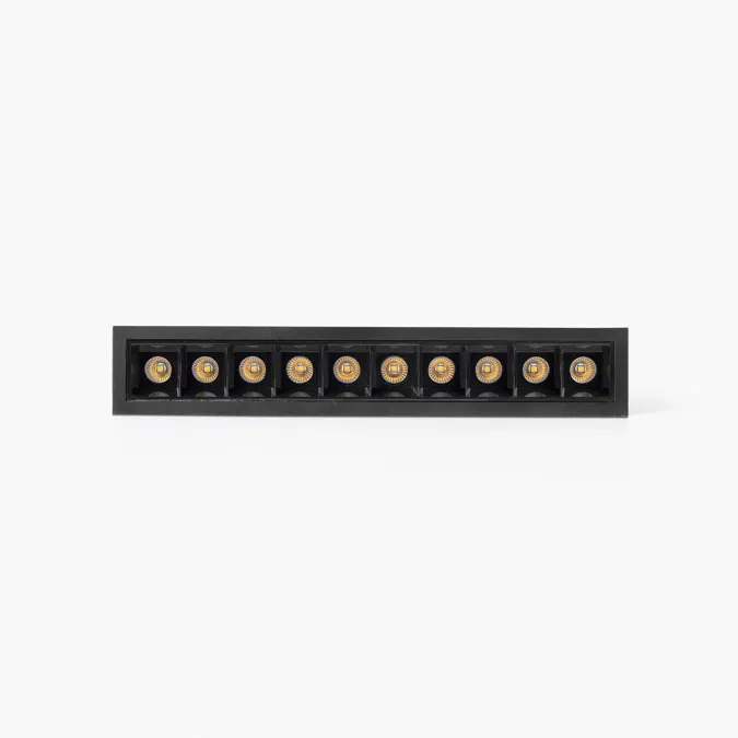 BIM objects - Free download! TROOP recessed black-black 10x2W 48° 4000K ...