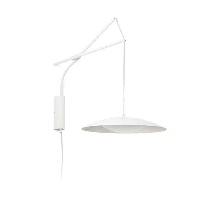 SLIM White extensible wall lamp