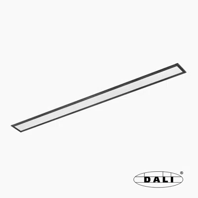 Image for VIA EVO recessed 1140 51W 4000K black prismático DALI